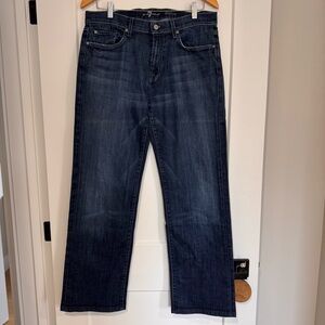 7 For All Mankind Austyn Straight Jeans – Classic Fit Denim 33x30